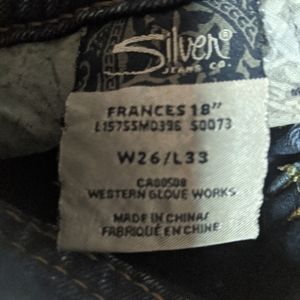 Silver flare leg jeans like new